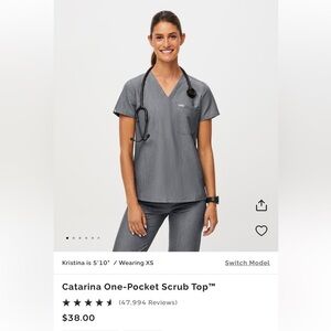 Figs Catrina One Pocket Scrub Top